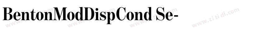 BentonModDispCond Se字体转换